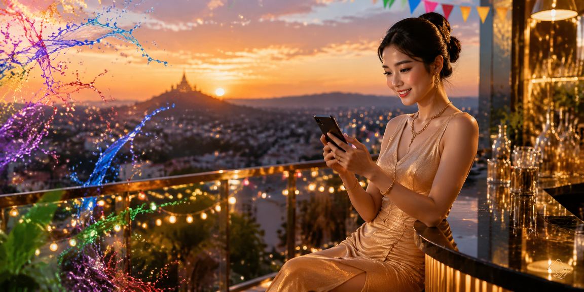 မာန္တလာရီ ရှိ တောင်တန်းနှင့် နေအောင်မြင်သော လူငယ်